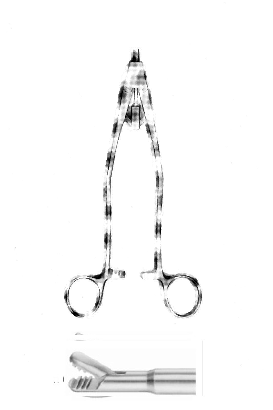 BÜYÜK PİKE AĞIZ FORSEPS ÇAP  10 MM